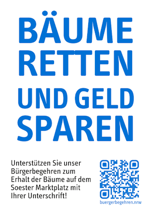 Plakat Unterschriftenlisten